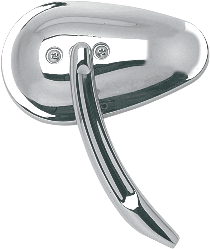 Drag Specialties Billet Mirror - Side View - Teardrop - Chrome - Left