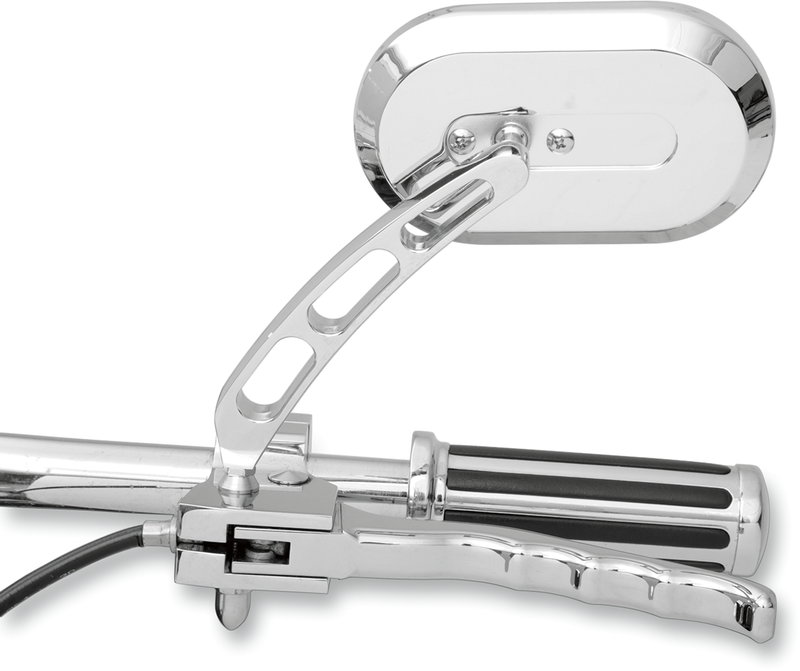 DRAG SPECIALTIES Mirror - Side View - Oval - Chrome - Left