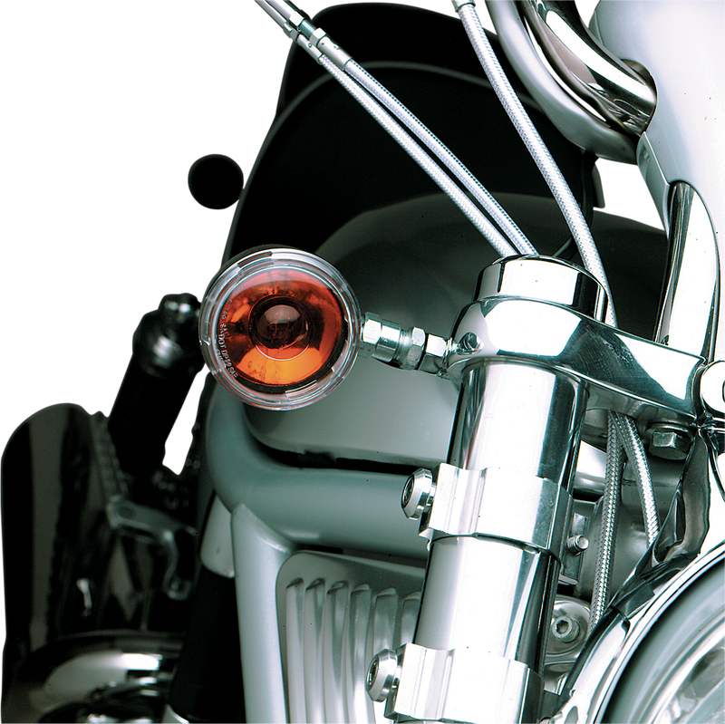 DRAG SPECIALTIES Chrome Front Turn Signal Relocation Kit - F/VRSCA