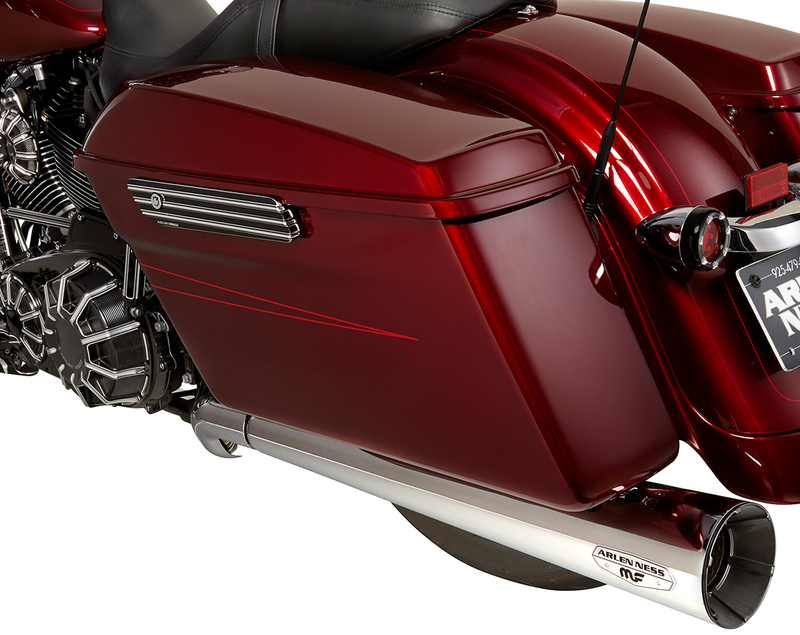 ARLEN NESS 10-Gauge Saddlebag Latch Covers - Black - Touring '14-'24