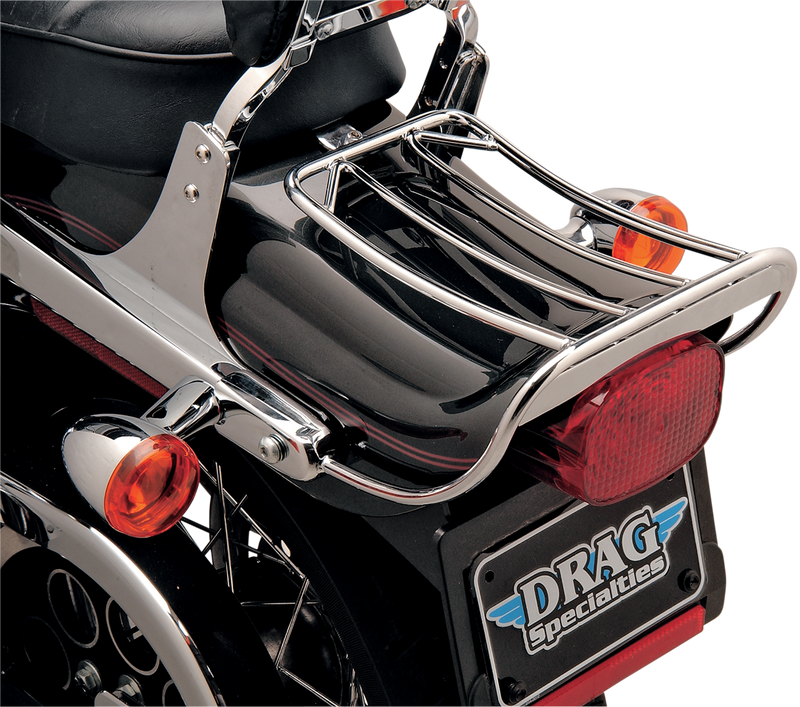 DRAG SPECIALTIES Chrome Bobtail Fender Luggage Rack - FXDWG