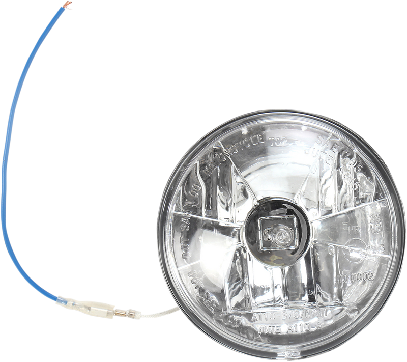 DRAG SPECIALTIES Diamond-Style Halo Headlight 4-1/2"  - Clear