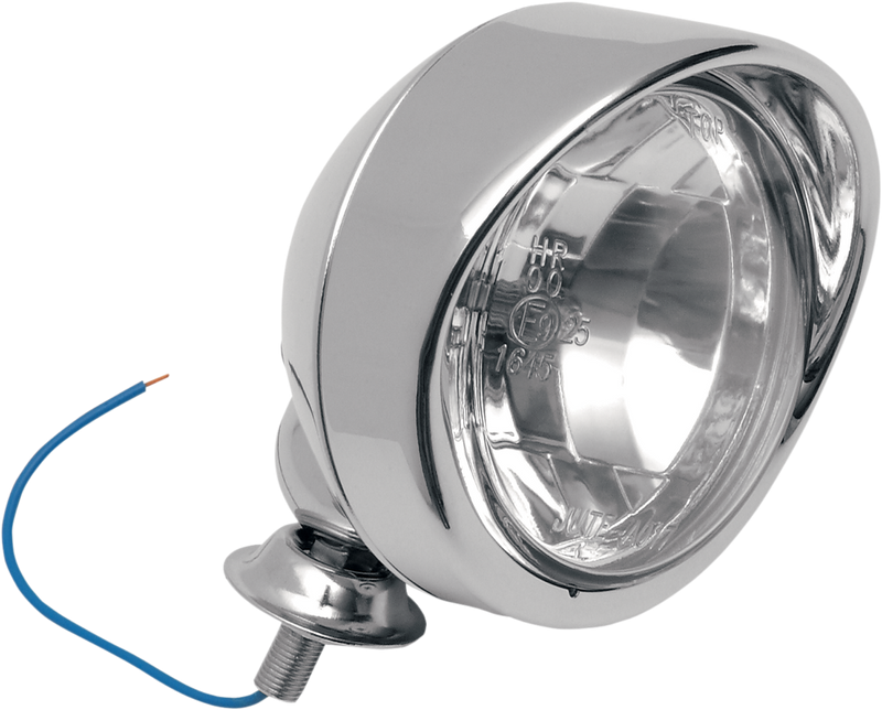 DRAG SPECIALTIES Chrome Stud Mount 4" Spotlight Assembly - Visor - Clear