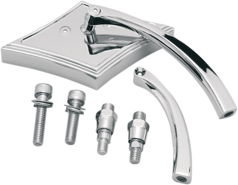 PRO-ONE PERF.MFG. Mirror - Pro-Mini - Side View - Diamond - Chrome - Each 103140