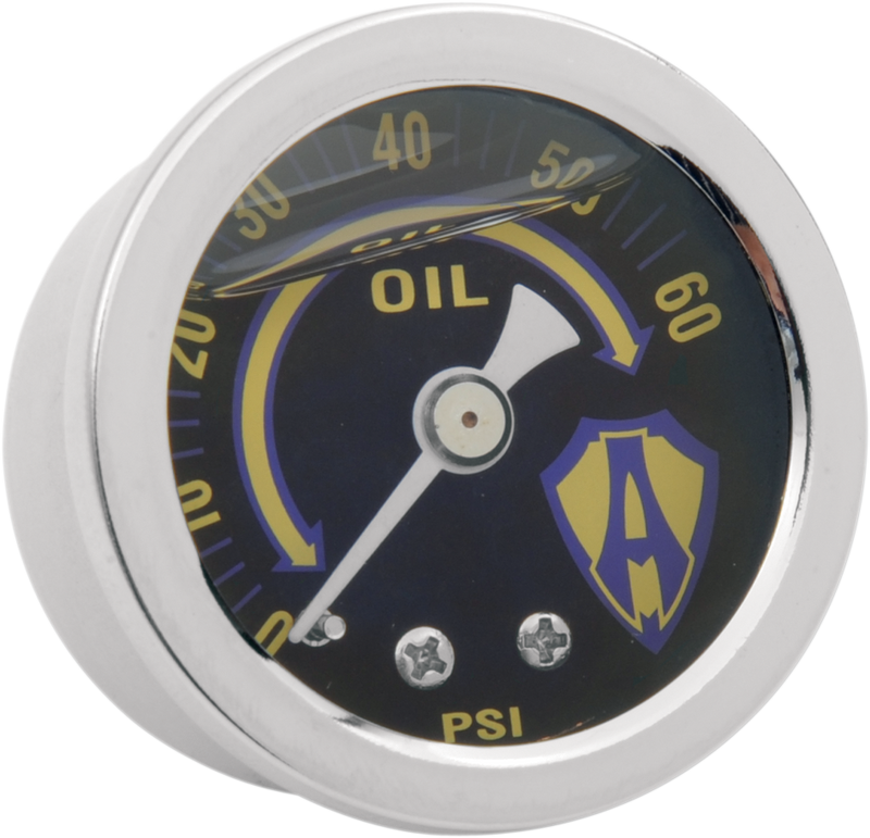 ARLEN NESS Replacement Oil Pressure Gauge Kit - Chrome Housing