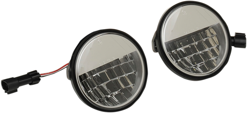 Drag Specialties 4.5" LED Passing Lamp / Fog Light Kit