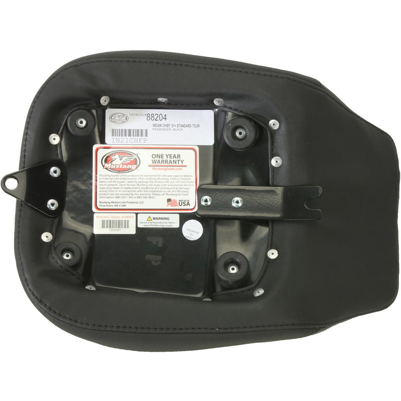 MUSTANG Solo Touring Seat - Passenger - Black - Diamond Stich - Chief '22-'23
