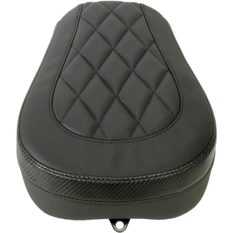 MUSTANG Solo Touring Seat - Passenger - Black - Diamond Stich - Chief '22-'23