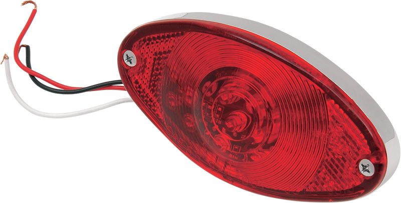DRAG SPECIALTIES LED Taillight - Cat Eye - Ultra Thin - Red Lens