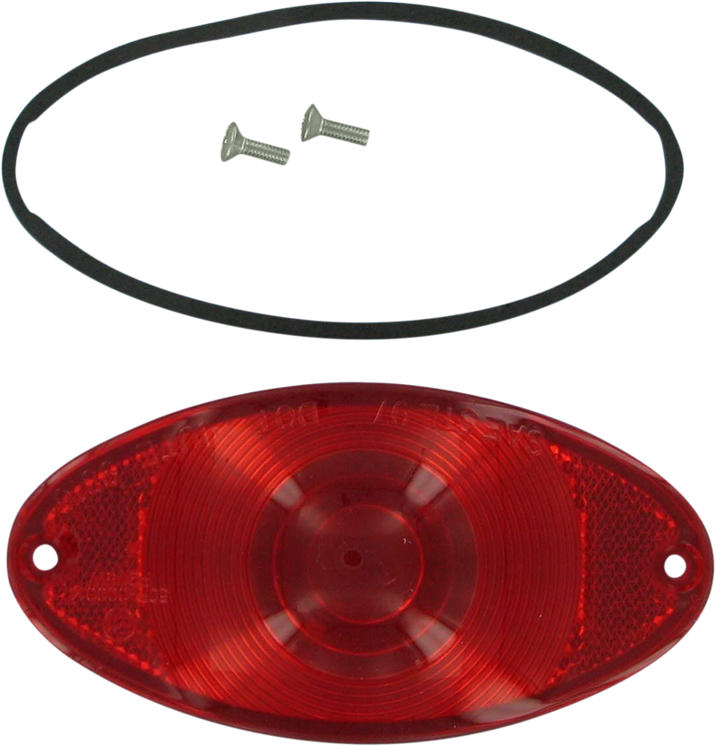 DRAG SPECIALTIES Replacement Cateye Lens - Red