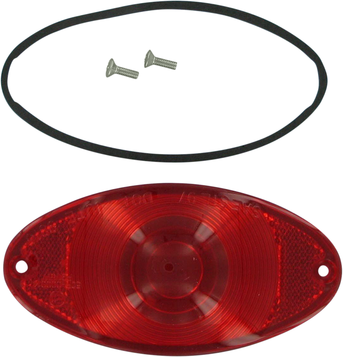 DRAG SPECIALTIES Replacement Cateye Lens - Red — Lifestyle Cycles