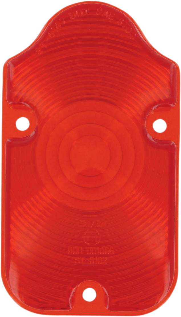DRAG SPECIALTIES Replacement Lens - Tombstone - Red