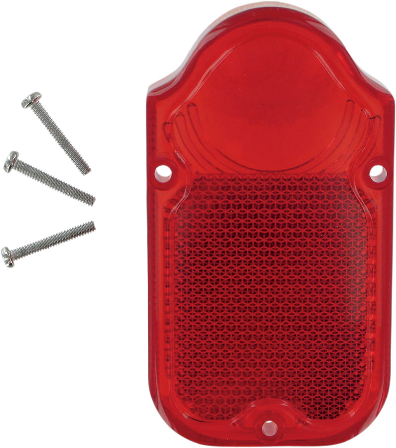 DRAG SPECIALTIES Replacement Lens - Tombstone - Red