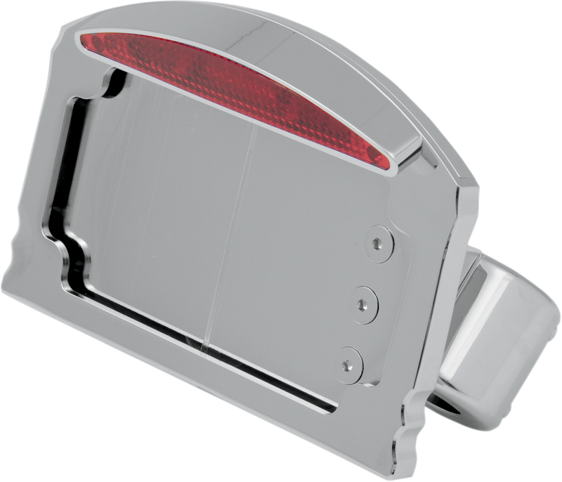 DRAG SPECIALTIES Swingarm Side Mount Half-Moon LED Taillight and License Plate Mount - Flat