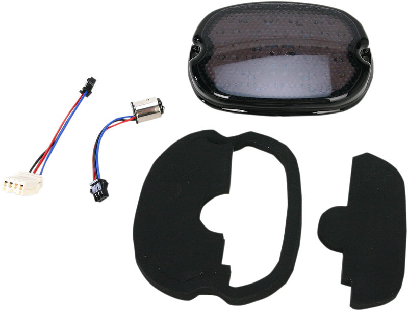 DRAG SPECIALTIES LED Low-Profile Squareback Style Taillight Kit - Smoke