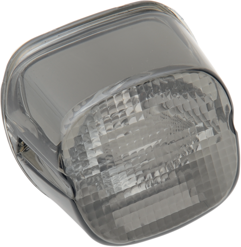 DRAG SPECIALTIES Laydown Taillight Lens - Bottom Tag Window - Smoke