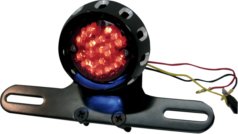 DRAG SPECIALTIES Custom Bobber LED Taillight/License Plate Mount - Black