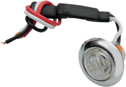 PRO-ONE PERF.MFG. Mini Marker Light - Dual Function - Amber LED - Clear Lens 402220