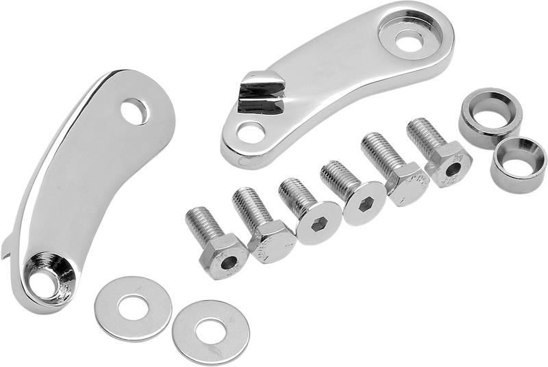 DRAG SPECIALTIES Chrome Front Turn Signal Relocation Kit - '89-'17