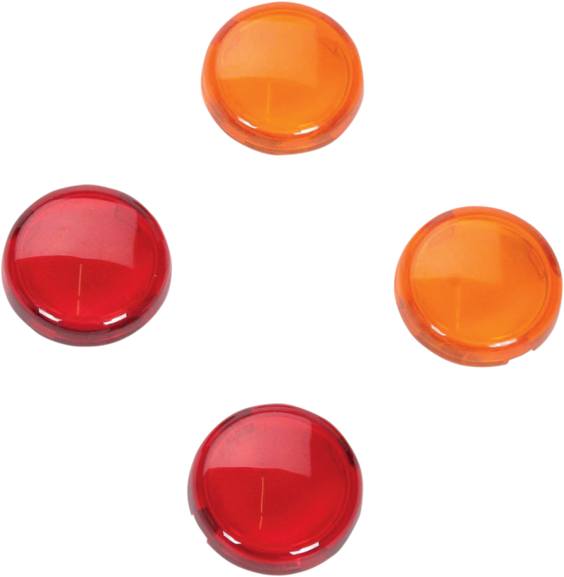 DRAG SPECIALTIES Mini-Duece Replacement Lens Kit - Amber/Red
