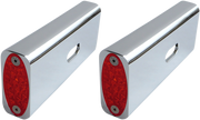 PRO-ONE PERF.MFG. Strut LED Marker Light - Chrome/Red 909108R