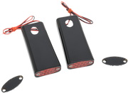 PRO-ONE PERF.MFG. Strut LED Marker Light - Black/Red 909108BR