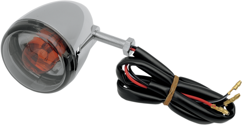 DRAG SPECIALTIES Chrome Universal Turn Signal - 1157 - Rear - Clear/Smoke