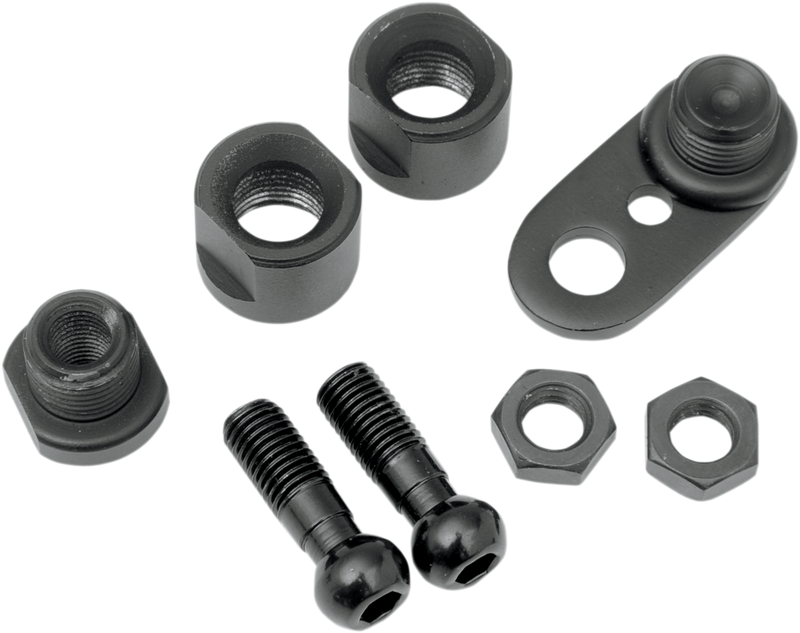 DRAG SPECIALTIES Front Turn Signal Swivel Kit - Black