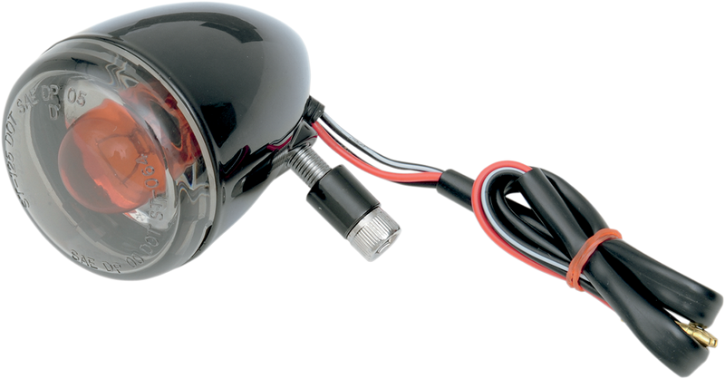 DRAG SPECIALTIES Front Turn Signal - 1157 - Gloss Black