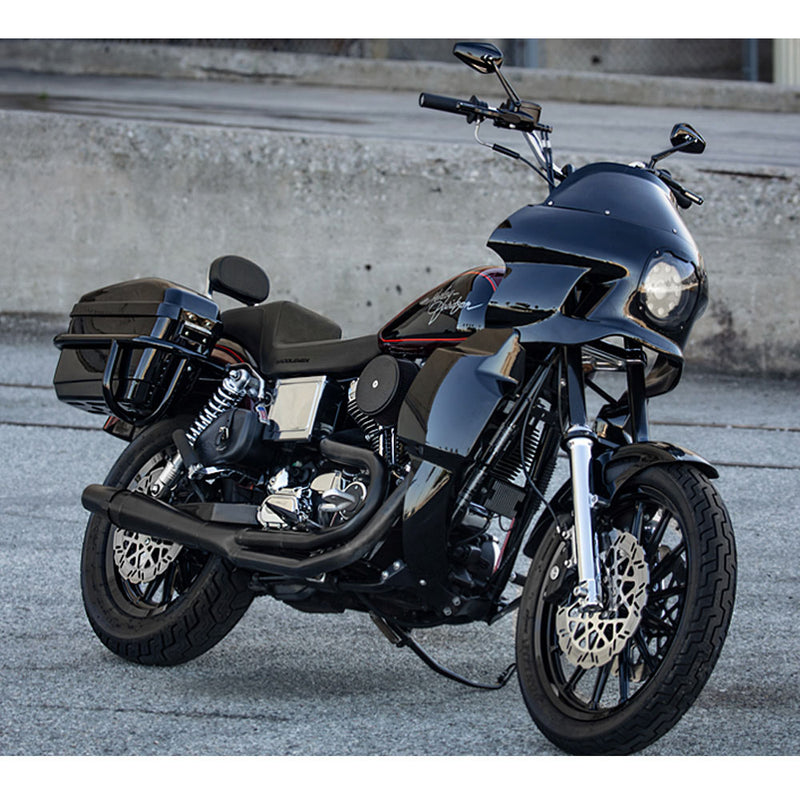 SADDLEMEN S-RT Fairing Lowers - Gloss Black - Dyna '96-'05