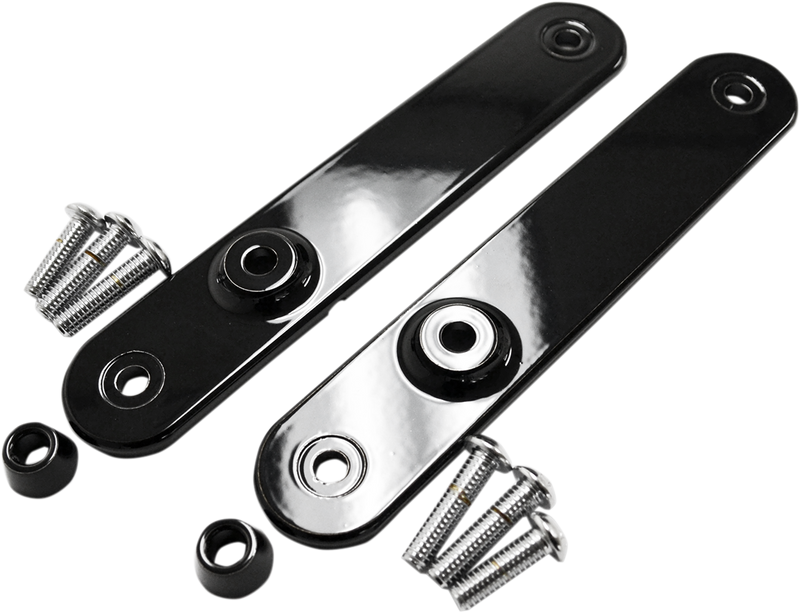 DRAG SPECIALTIES Front Turn Signal Relocation Mount - Gloss Black