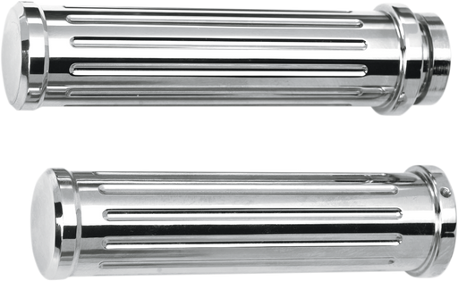 PRO-ONE PERF.MFG. Chrome Billet Grips - Ball-Milled 500560