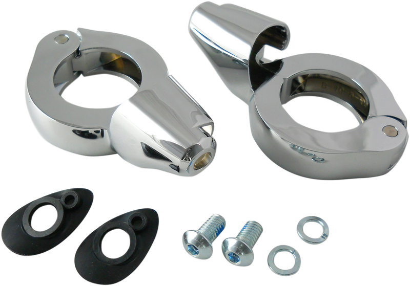 DRAG SPECIALTIES Turn Signal Fork Clamps - 41mm - Chrome