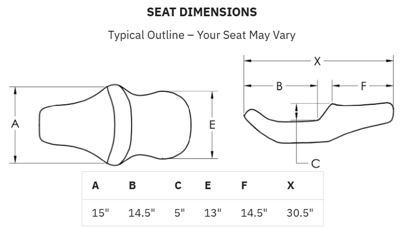 SADDLEMEN Roadsofa™ Seat - without Backrest - Full Lattice Stitch - Heated - Touring '97-'07
