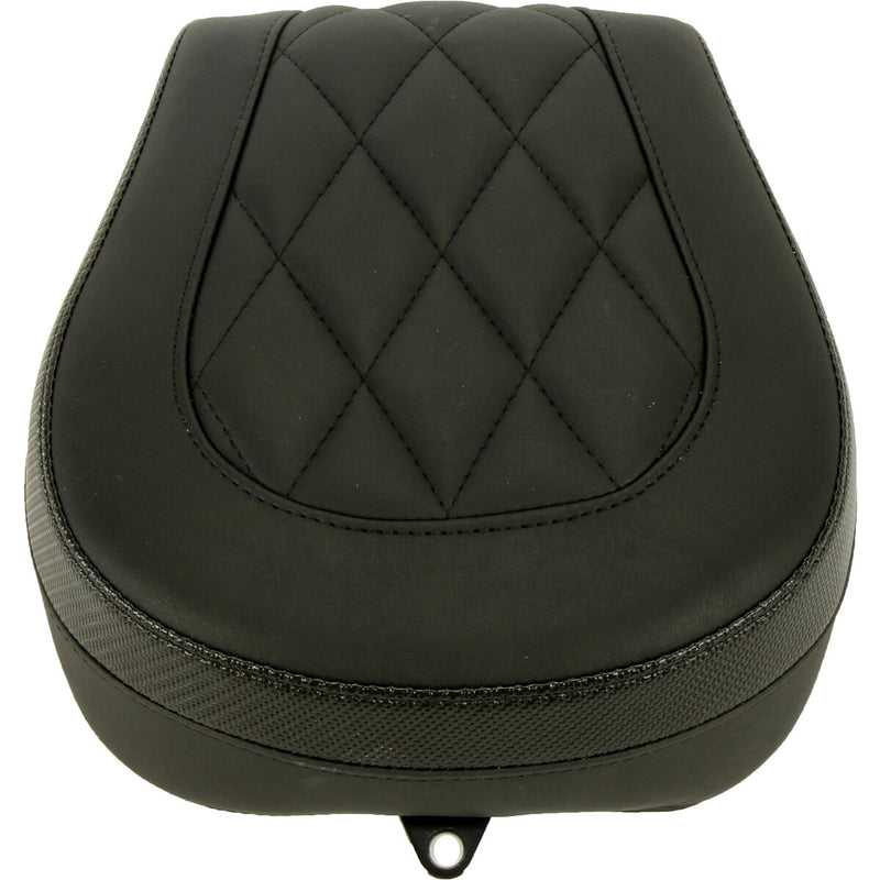 MUSTANG Recessed Passenger Seat - Black - Diamond Stitch - Chief '22-'23