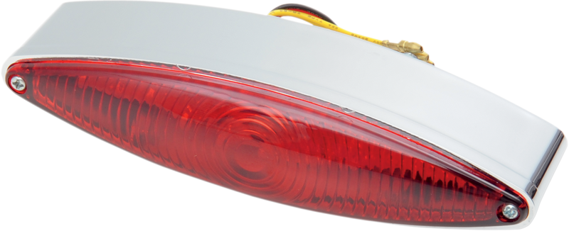 DRAG SPECIALTIES Chrome LED Taillight - Thin Cateye - Red