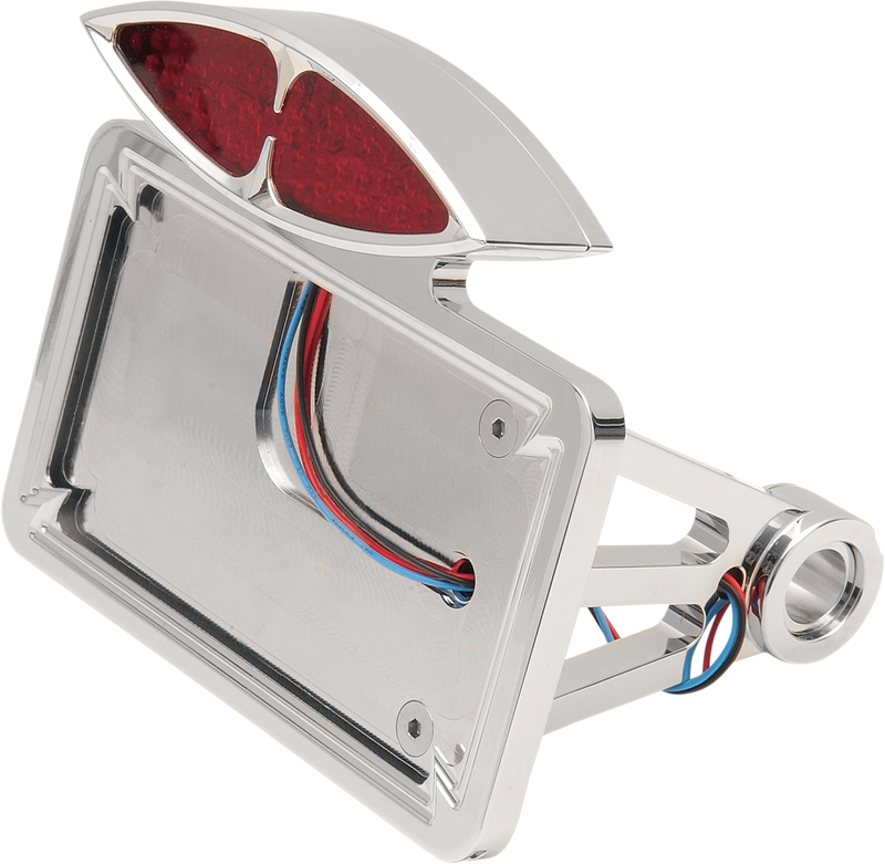 DRAG SPECIALTIES Chrome LED Taillight/License Plate Mount - Flat - Horizontal