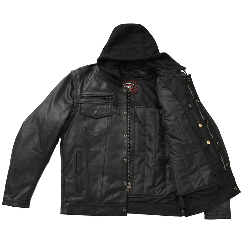 Nightstrike Men’s Motorcycle Leather Jacket