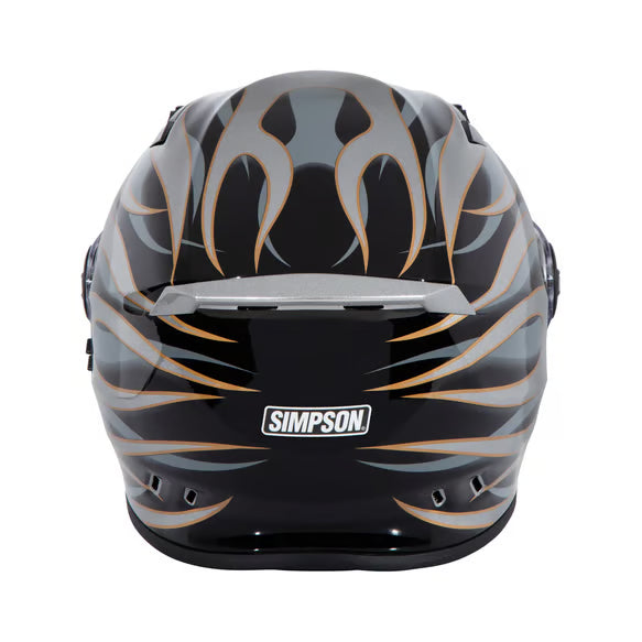 Simpson Motorcycle Mod Bandit Helmet - Wildfire Silver