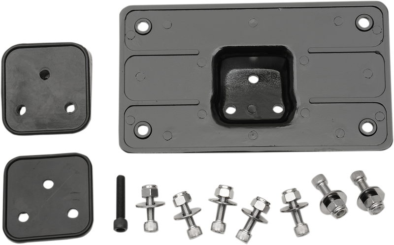 DRAG SPECIALTIES Fender License Plate Mount - Black
