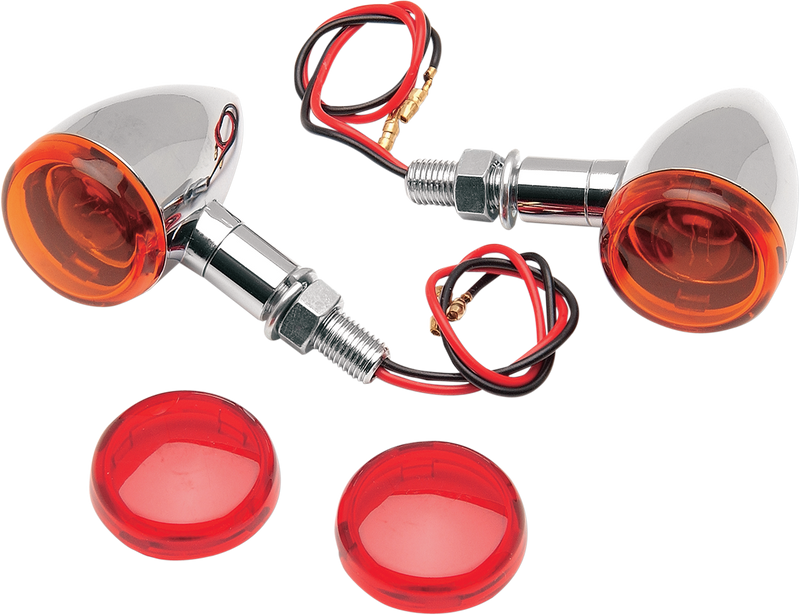 DRAG SPECIALTIES Mini-Duece Front / Rear Marker Light Kit - Amber/Red