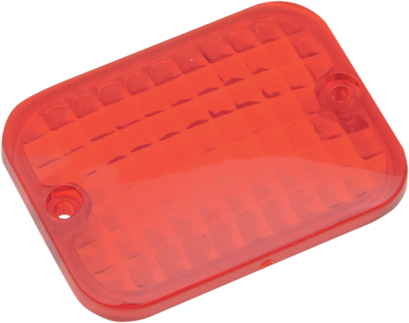 DRAG SPECIALTIES Replacement Rectangular Lens - Red