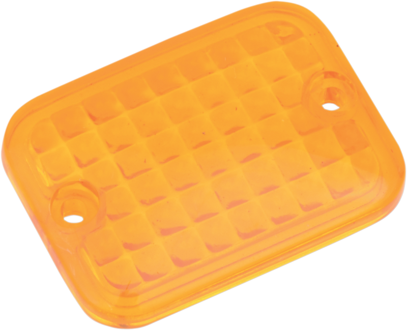 DRAG SPECIALTIES Replacement Mini Rectangular Lens - Amber