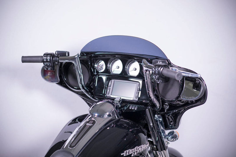 FAT BAGGERS INC. EZ Install Wired 1-1/4" Pointed Top Handlebar Kit - 12" - Chrome