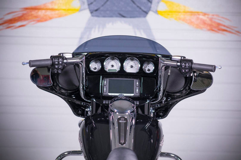 FAT BAGGERS INC. EZ Install Wired 1-1/4" Pointed Top Handlebar Kit - 12" - Chrome