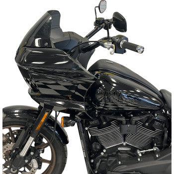 FAT BAGGERS INC. 1-1/4" EZ Install Round Top Handlebar - 8" - Black