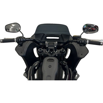 FAT BAGGERS INC. 1-1/4" EZ Install Round Top Handlebar - 8" - Black