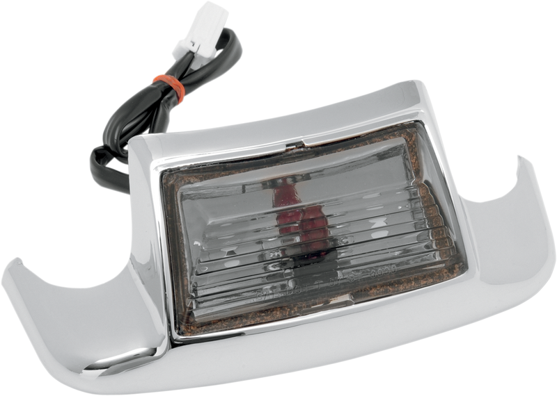 DRAG SPECIALTIES Chrome Rear Fender Tip Light - Smoke