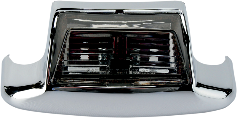 DRAG SPECIALTIES Chrome Rear Fender Tip Light - Smoke