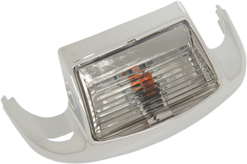 DRAG SPECIALTIES Chrome Fender Tip Light - Smoke